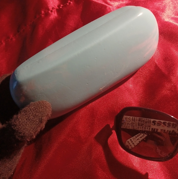 Rare Authentic Kate Spade akira Sunglasses frames glasses & wink wink hard Case - Picture 3 of 14